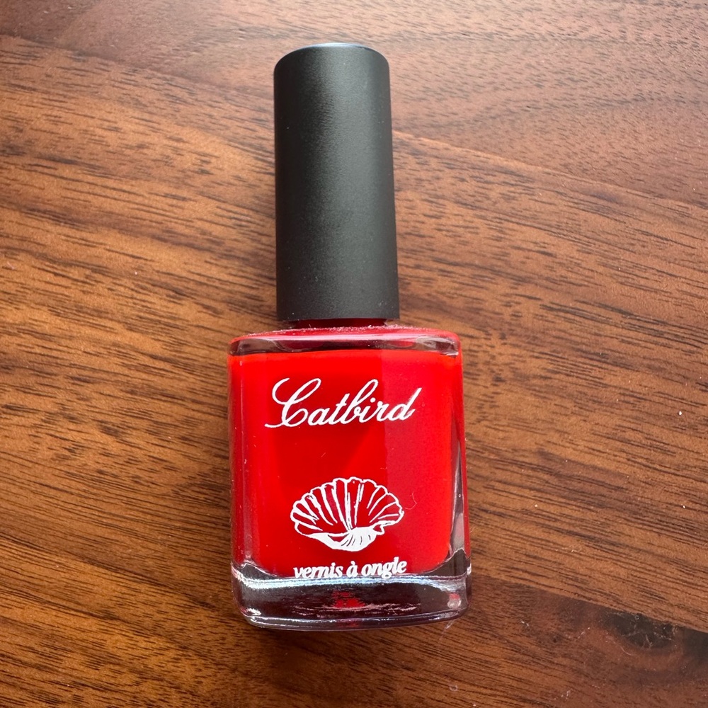 New Catbird Red Nail Shell Polish in After Party